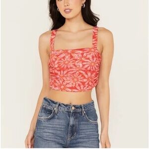 Free People All Tied Up Floral Top